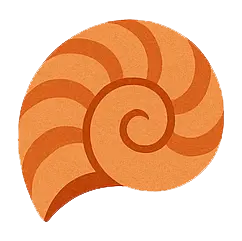 Schneckenhaus orange