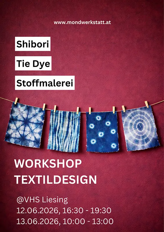 Stoffe auf einer Wäscheleine